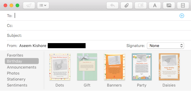How To Use Stationary In Mac Mail
